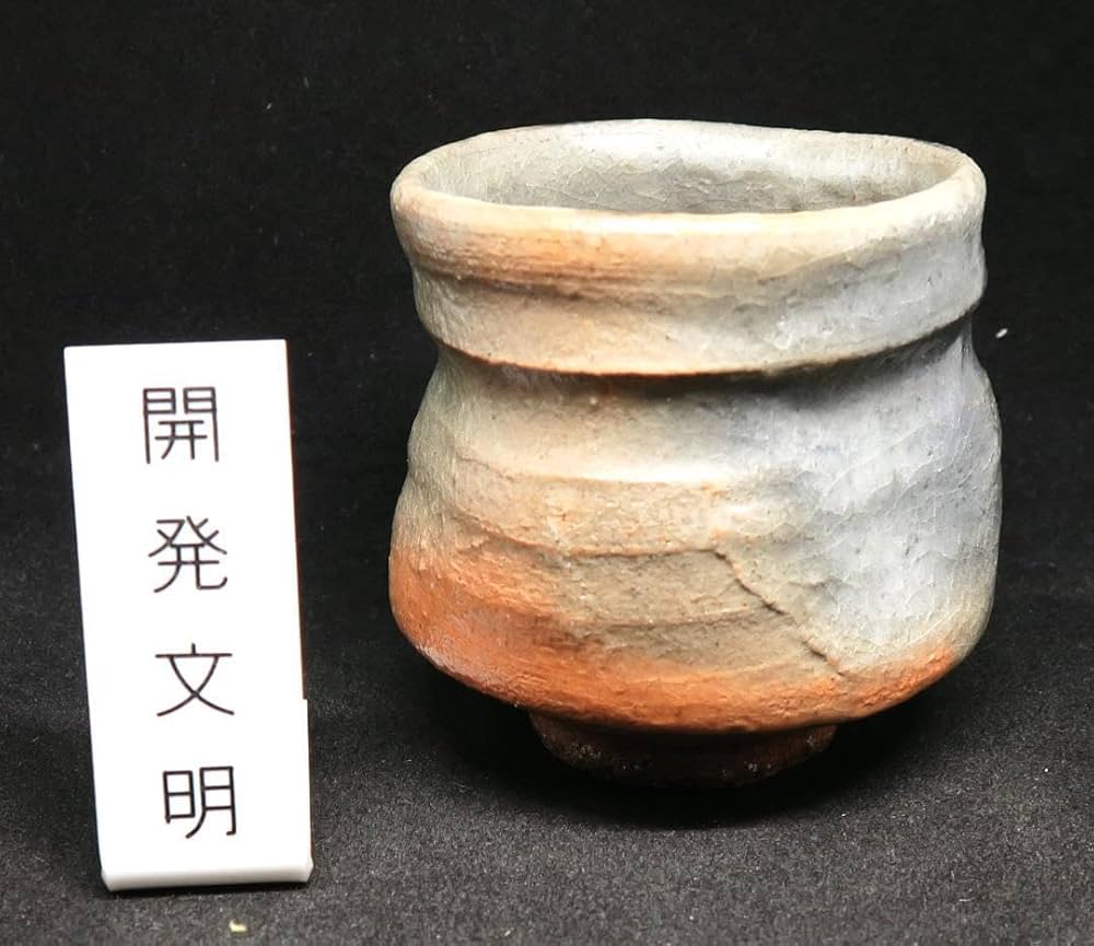 ぐい吞み（酒杯・お猪口）作家物　開発文明作　春日山窯 ぐいみ（酒杯お猪口）作家物 開発文明作 春日山窯（Amazon.co.jp